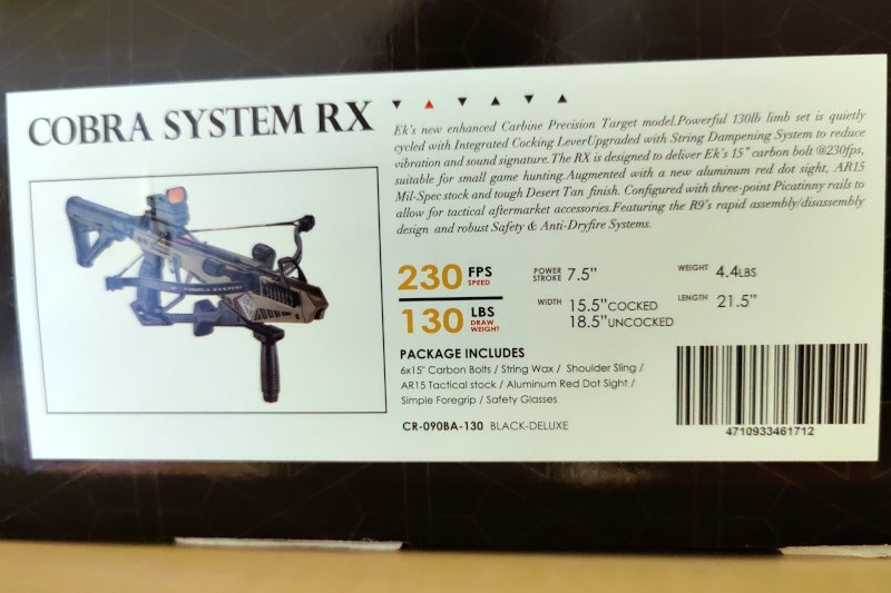 Kuša Ek-Archery Cobra system RX, 130 Lbs DeLuxe