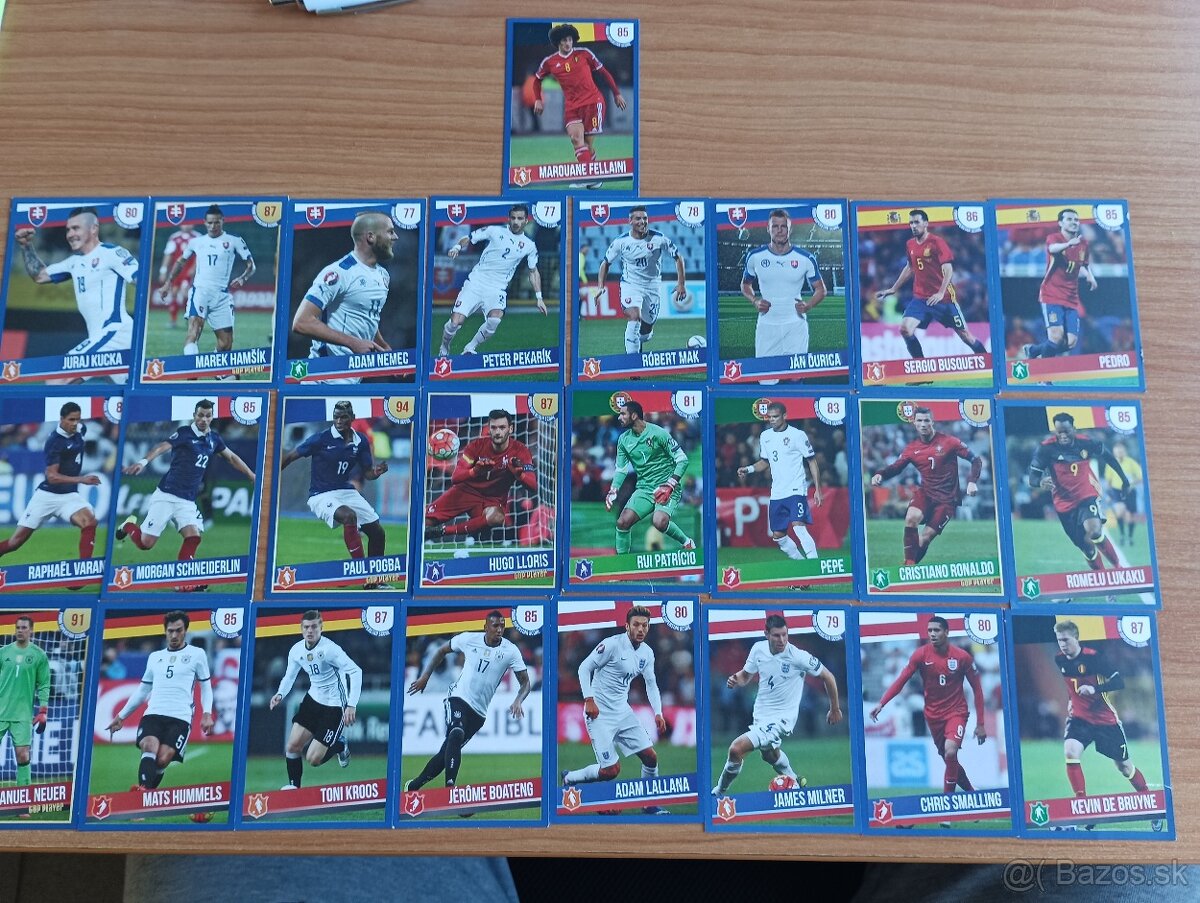 Futbalové kartičky PANINI