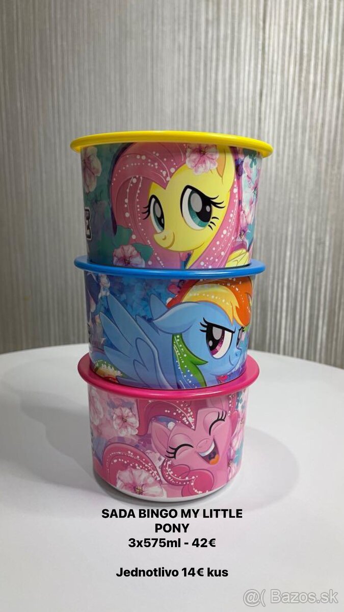 Sada bingo My Little pony Tupperware