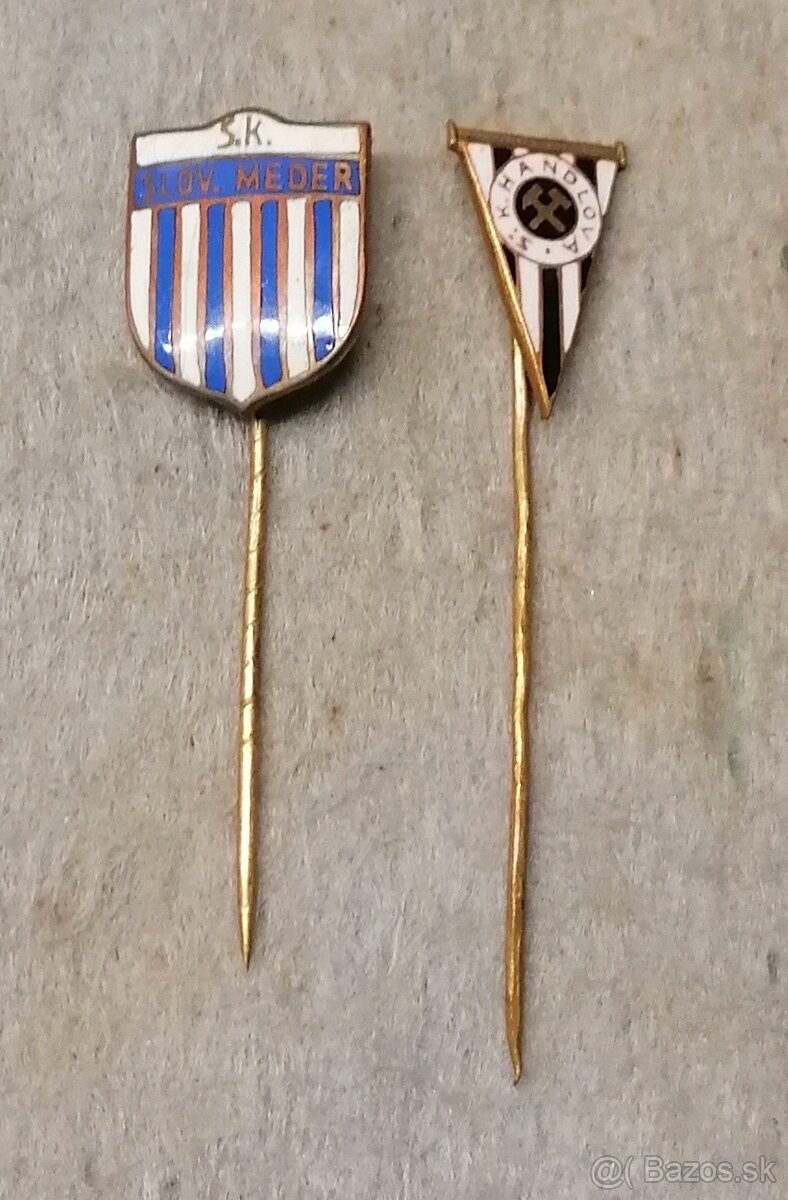 Odznak, odznaky- Slovenský štát. Staré športové odznaky.