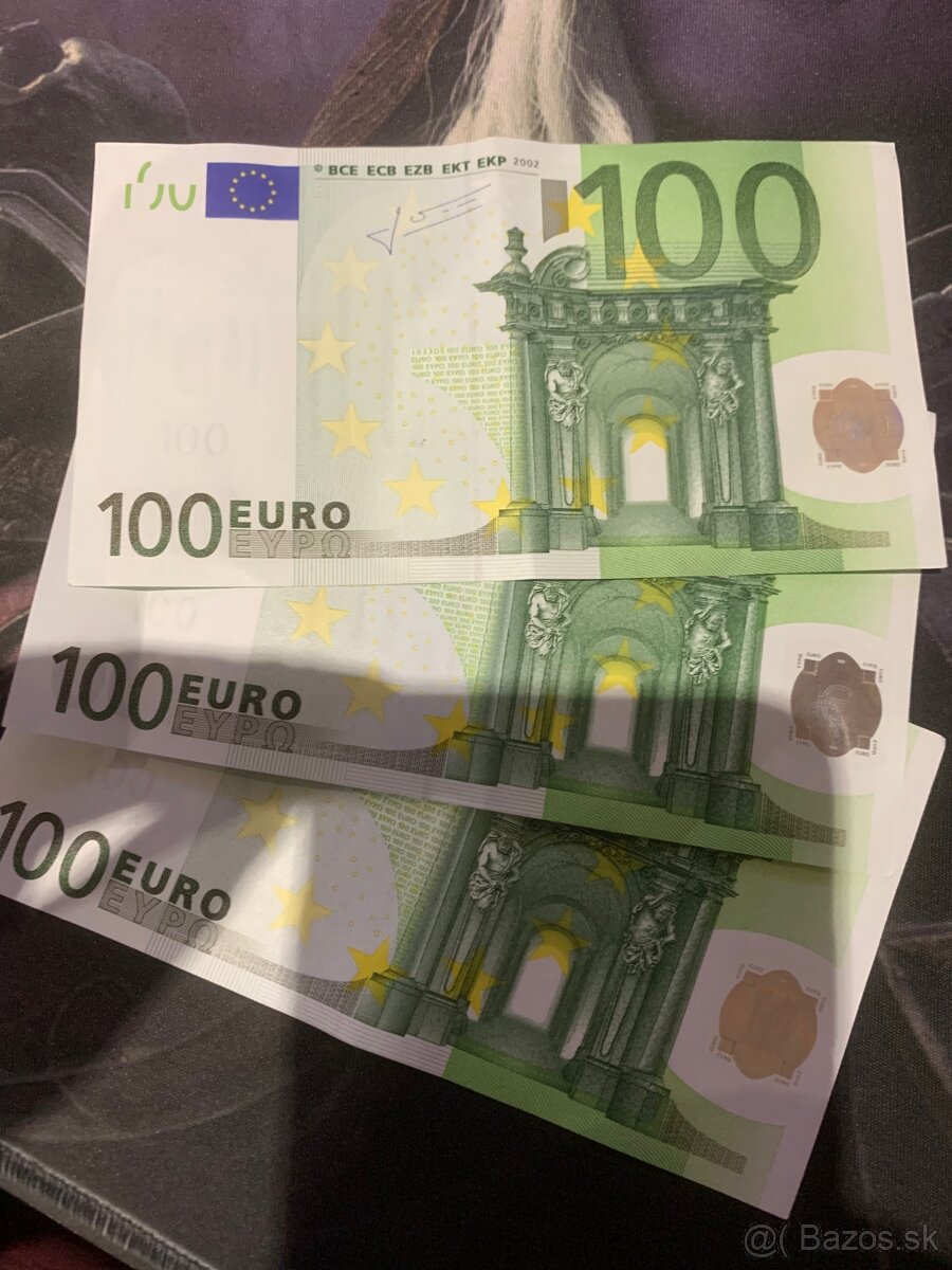 100 euro bankovky stare 2002