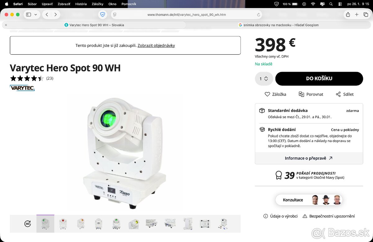 Varytec hero spot 90 WH