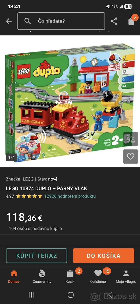 Lego duplo vlacik