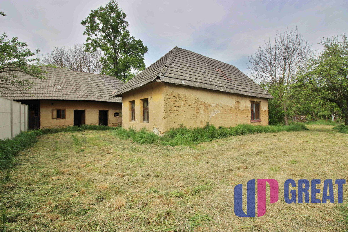 PREDAJ vidiecka chalupa s pozemkom 1538 m2, obec Kostolné