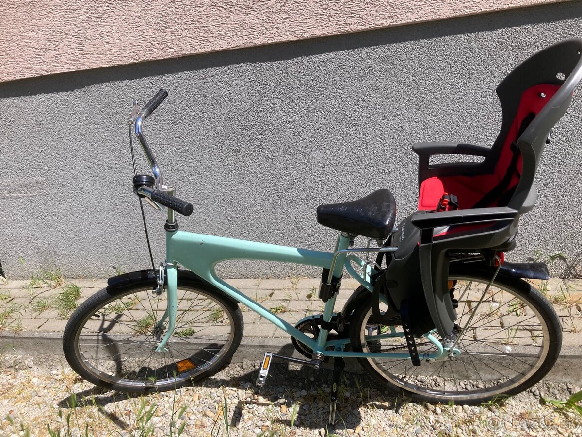 Dámsky bicykel s detskou sedačkou