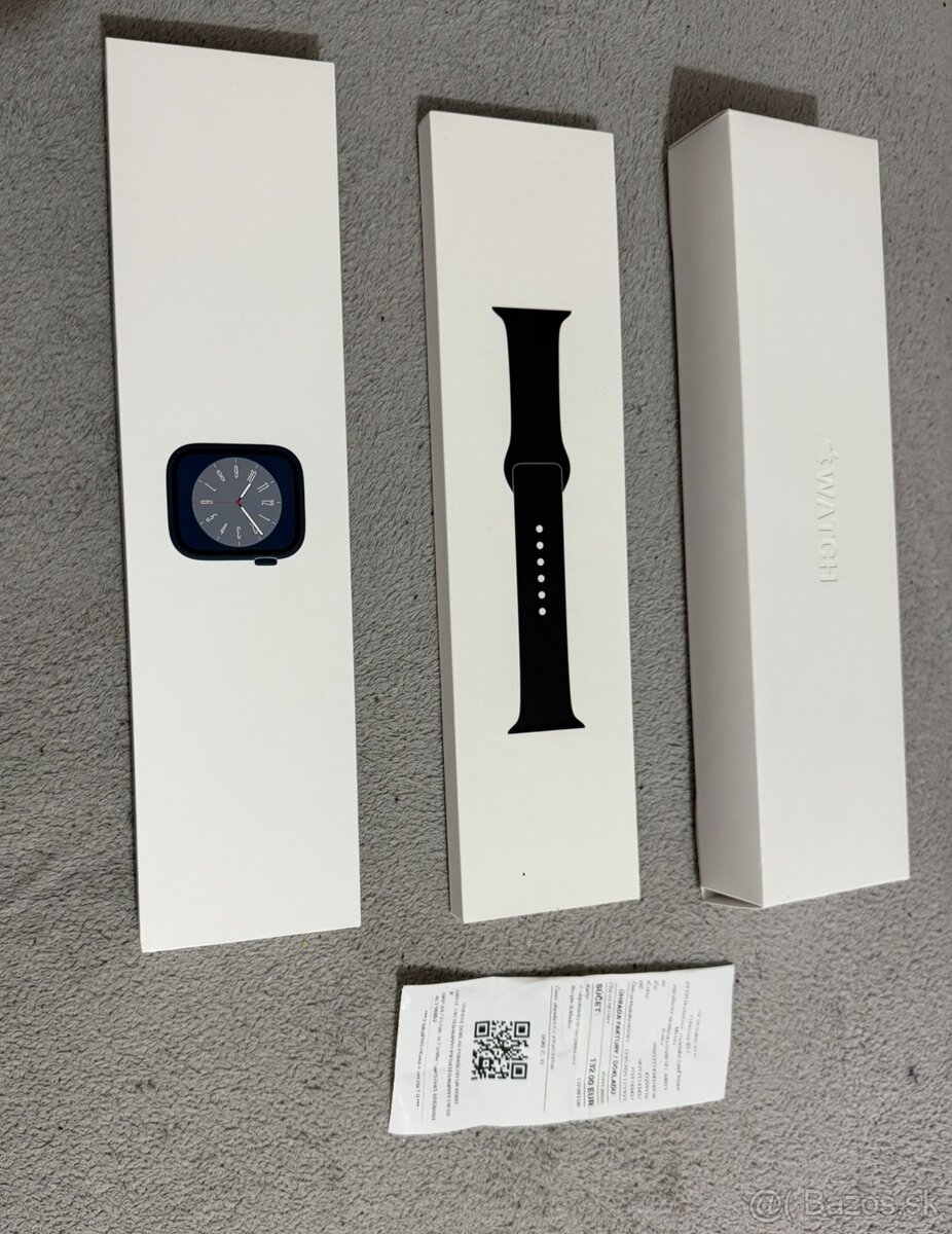 Predám Apple Watch 8 41mm Black Nové zabalené nepoužívané
