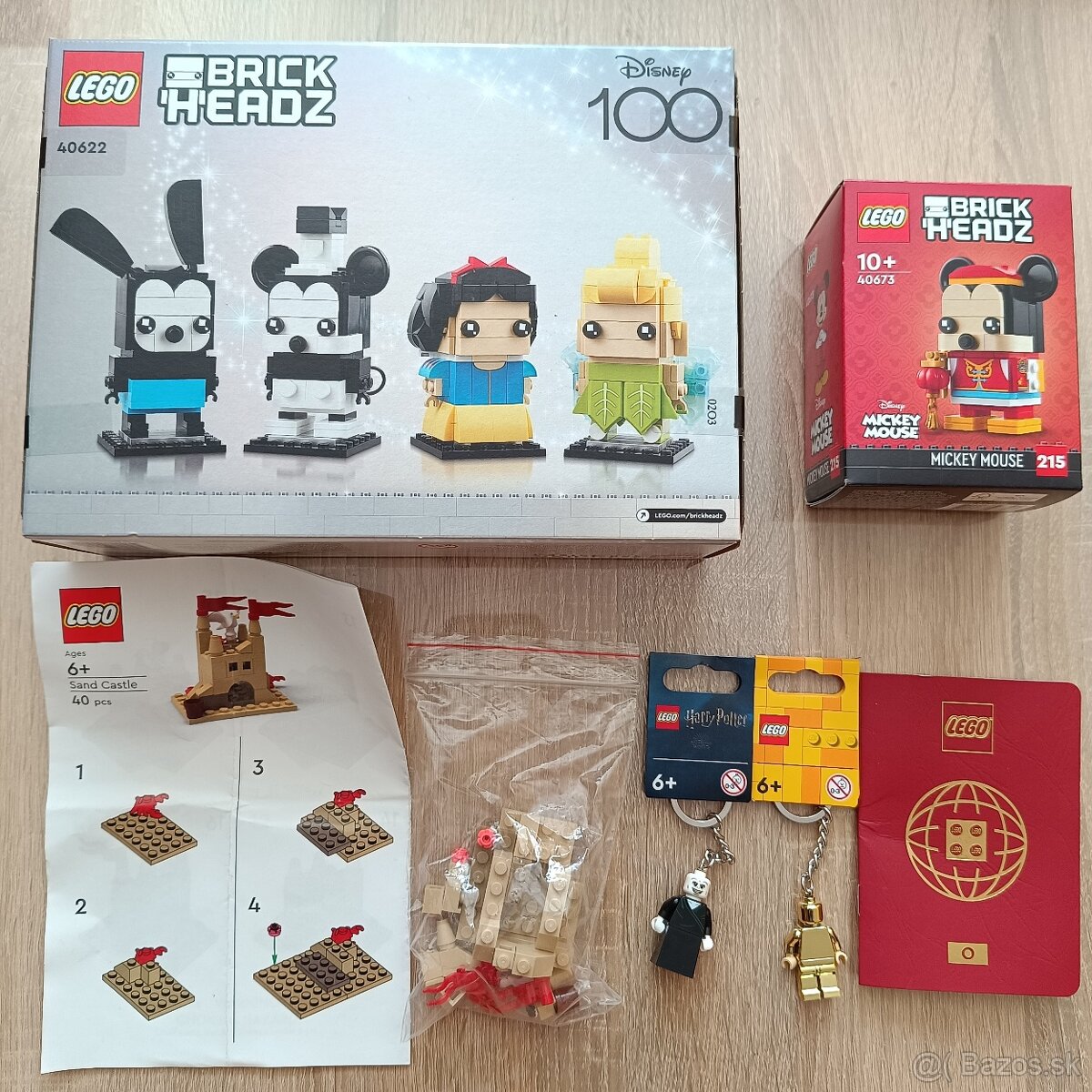 Veľa LEGO sada Disney, Mickey Mouse, LEGO pas, prívesky na k