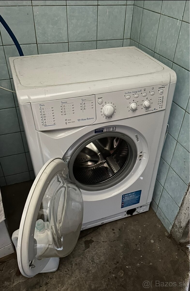 Predám: Práčka Indesit 5 kg – plne funkčná