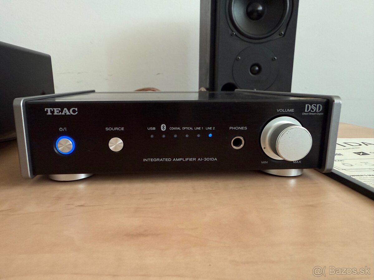 Predám zosilňovač Teac AI-301DA (čierny)