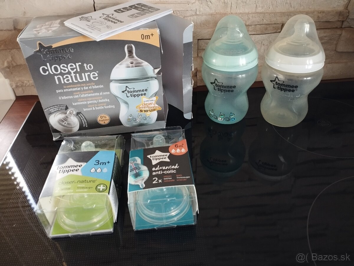 Fľaša Tommee tippee 0+ 3+ 6+