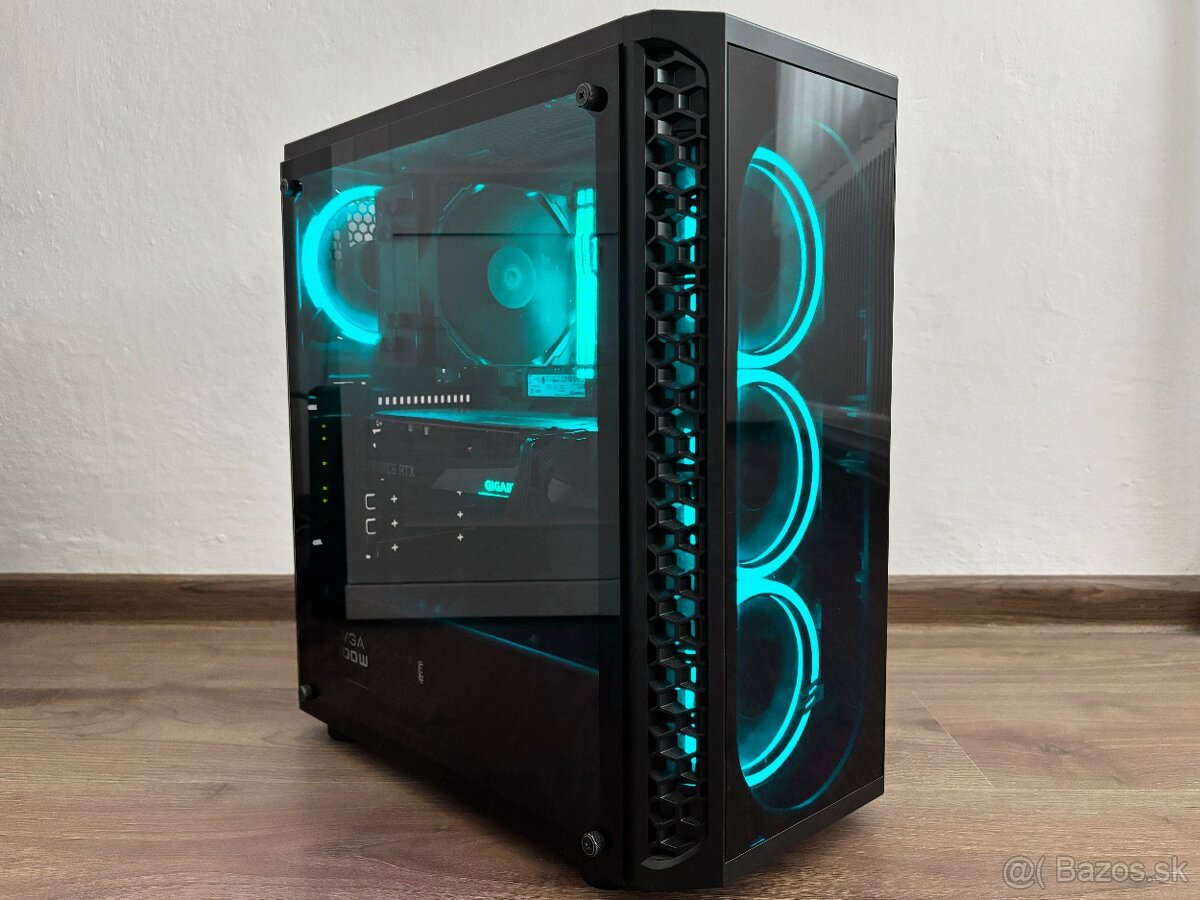 PREDÁM HERNÝ PC - R5 7600X, RTX 3070 8GB, 16GB DDR5, SSD,HDD