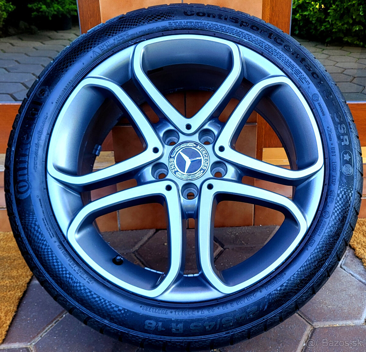 alu R18 5x112, zimné pneu Michelin 245/45, orig. Mercedes E