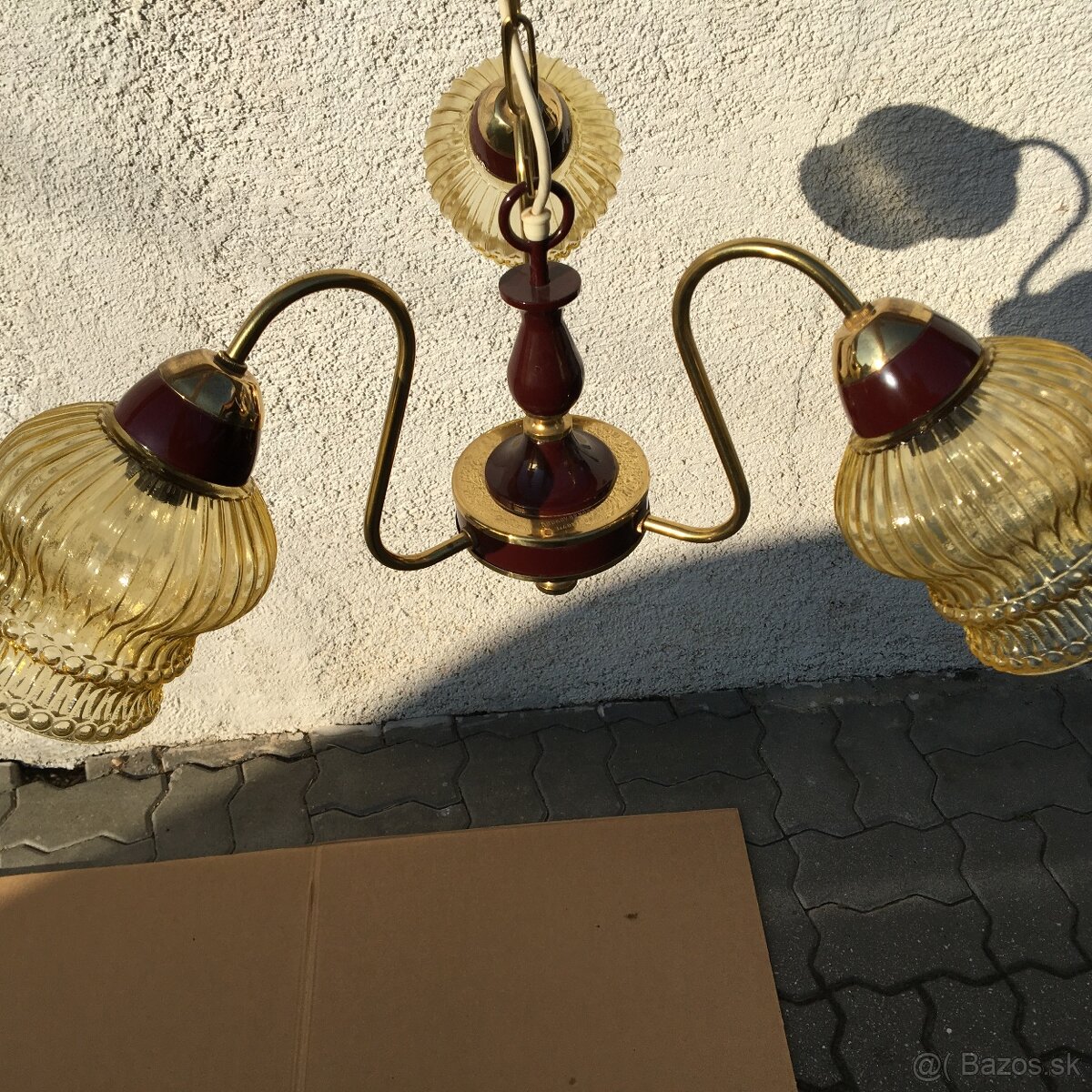 2ks Retro Luster a Nastenna Lampa DRUKOV Vintage