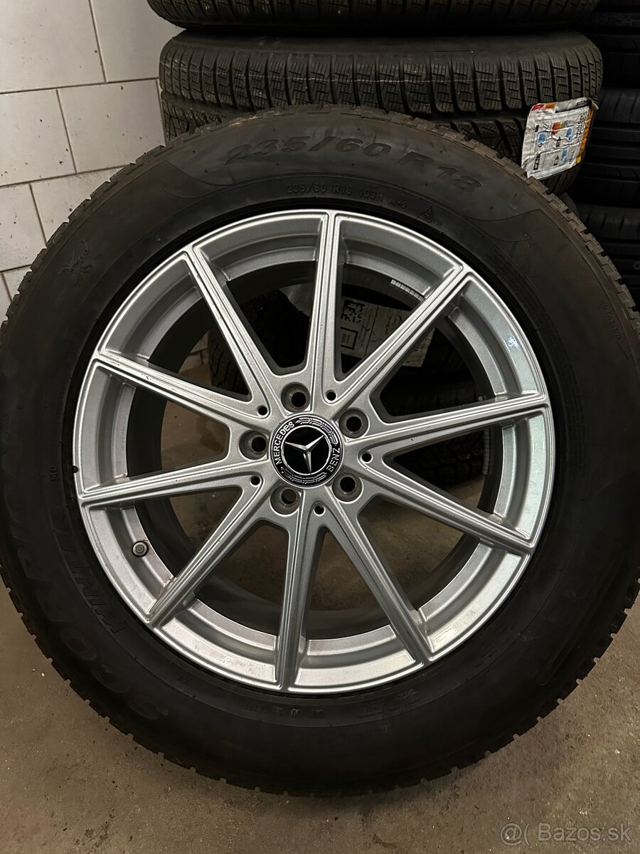 5x112 R18 7,5J ET52,5 originál MB GLE + 235/60 R18 Pirelli