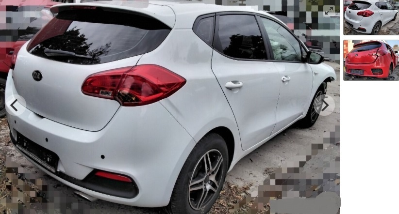 Kia Ceed 2013 PREDáM DVERE, ZADNÉ SVETLÁ a iné  Fiat Sedici