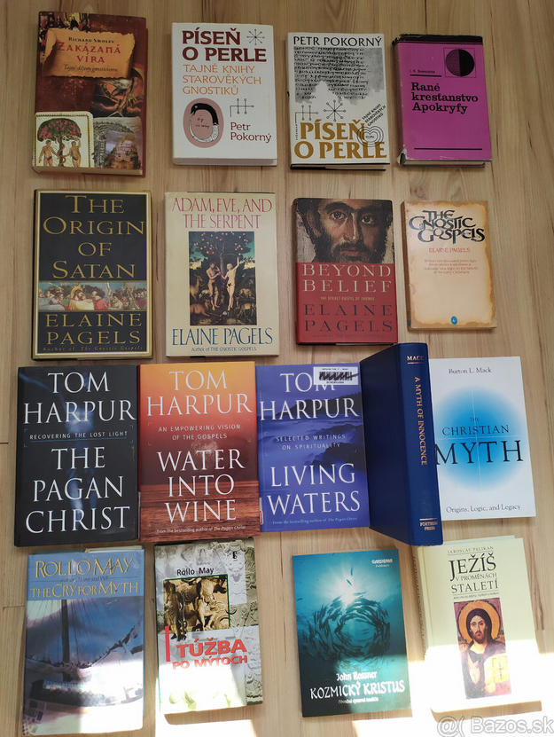 Predám knihy- kresťanstvo rané, gnostické, ezoterické, tajné