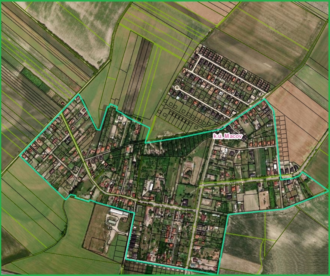Orná pôda v obci Trnávka - Macov, okres D. Streda