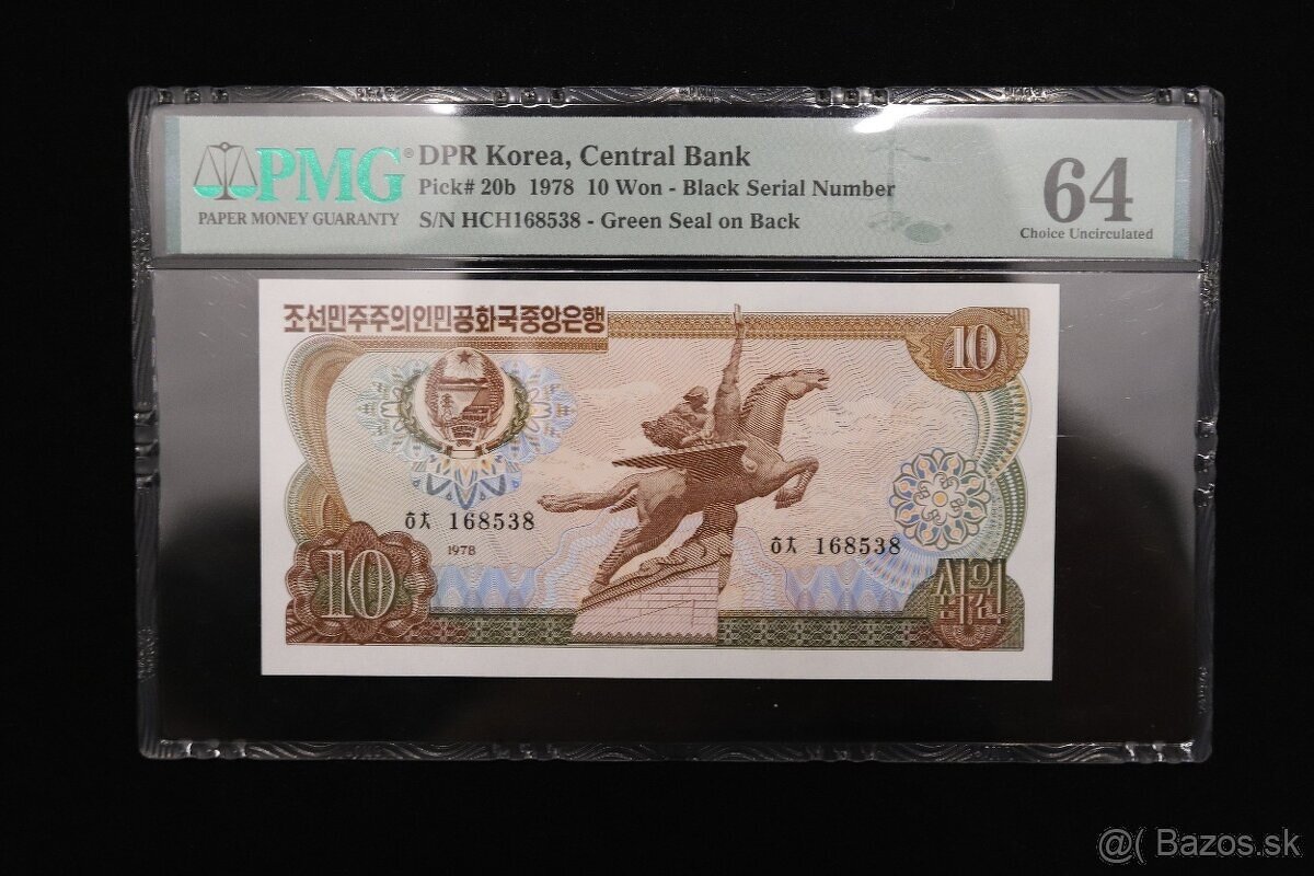 Zalisované Unc bankovky s certifikátom PMG