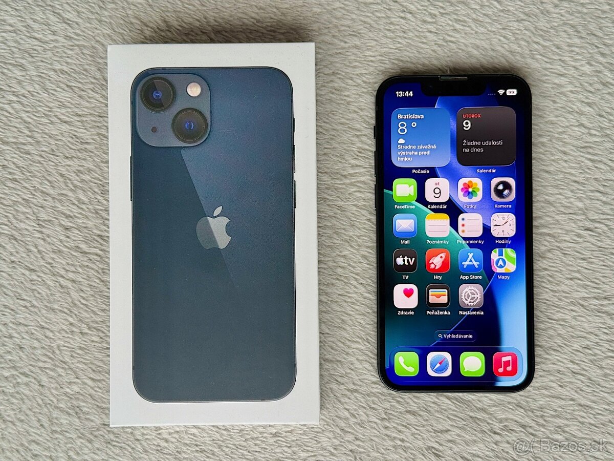 iPhone 13 Mini 128GB, NOVÁ BATERKA, TOP STAV