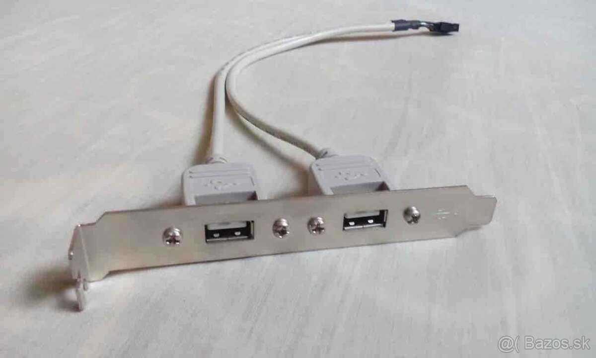 USB Bracket s 2 konektormi zo základnej dosky