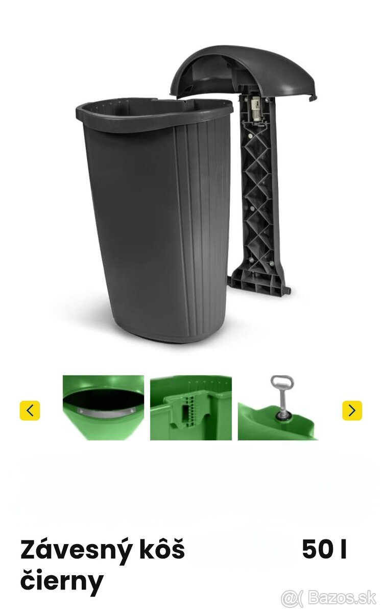 Závesný kôš na odpad 50l.