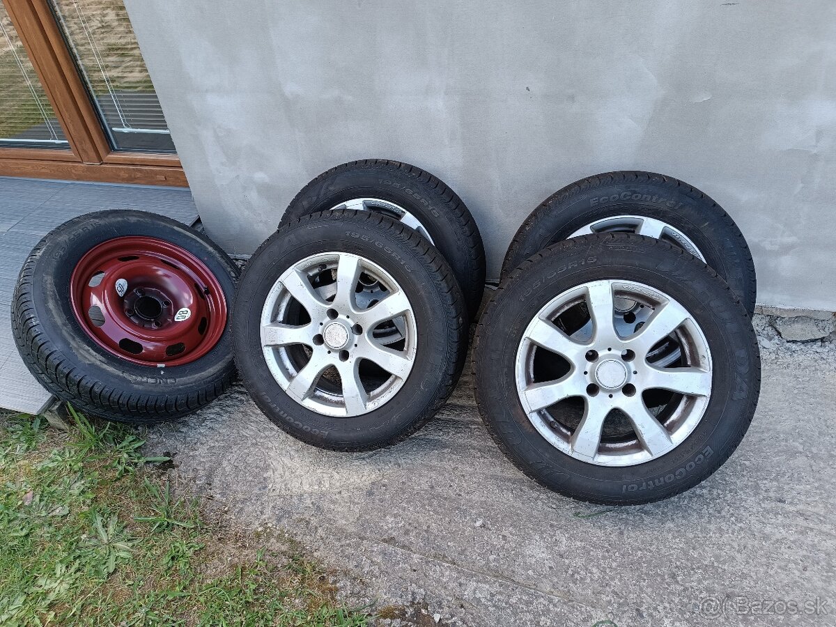 Al disky R15 Citroen + Fulda EcoControl