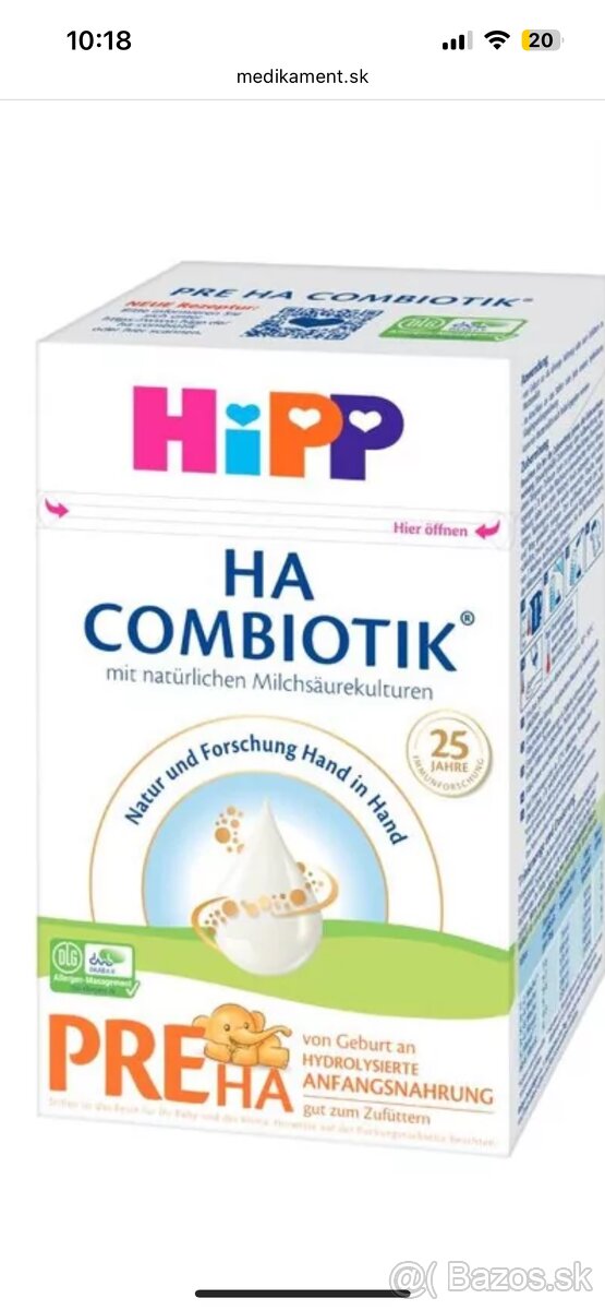 Predám Hipp PreHa Combiotik