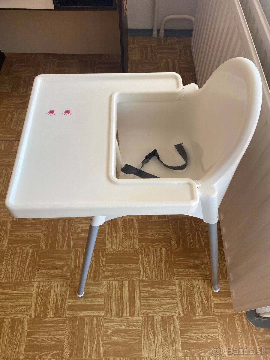 IKEA ANTILOP stolička detská - jedálenská so stolíkom