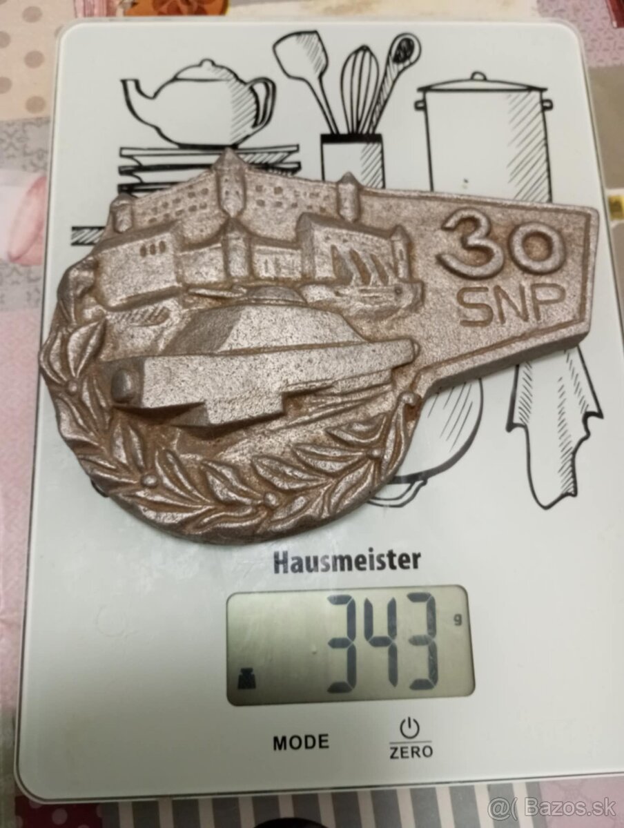 Medaila Plaketa pancierovy vlak 30 SNP.Zvolen.