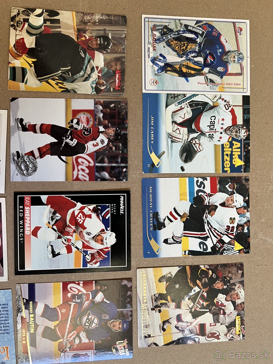 Hokejové karty rôzne   do roku 2000