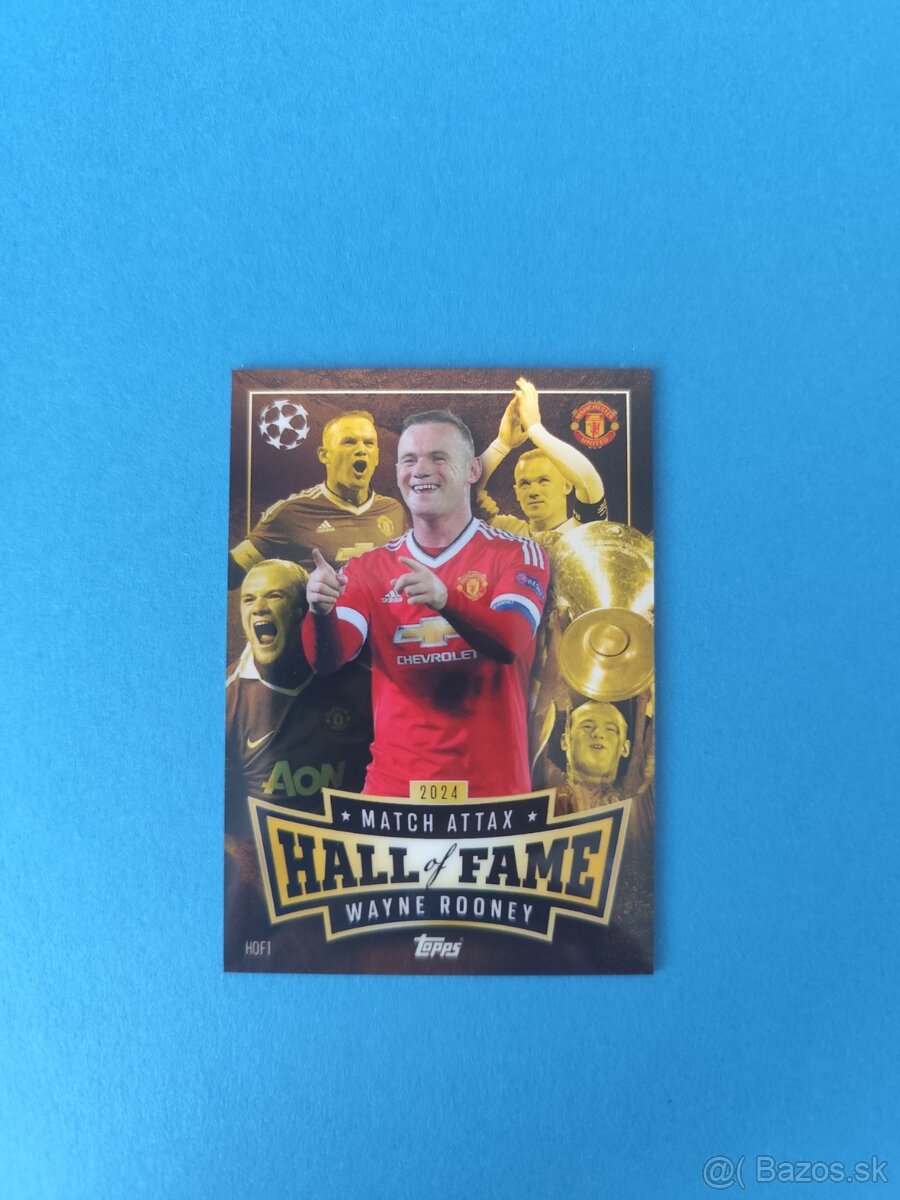 HALL off FAME Wayne Rooney Topps Match Attax 2024/25 HOF1