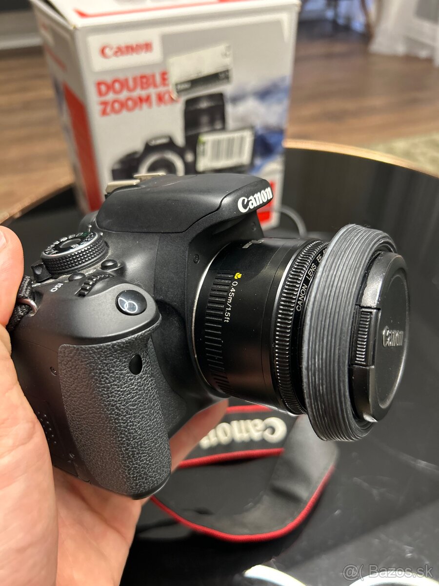 Canon EOS 600d 18 - 55mm/f 3,5-6,5 a 50mm/f1.8