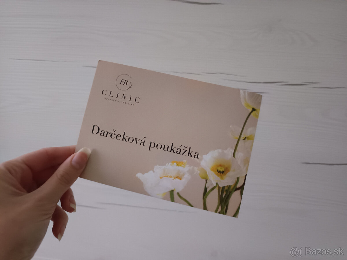 Darčekový poukaz do FB Clinic