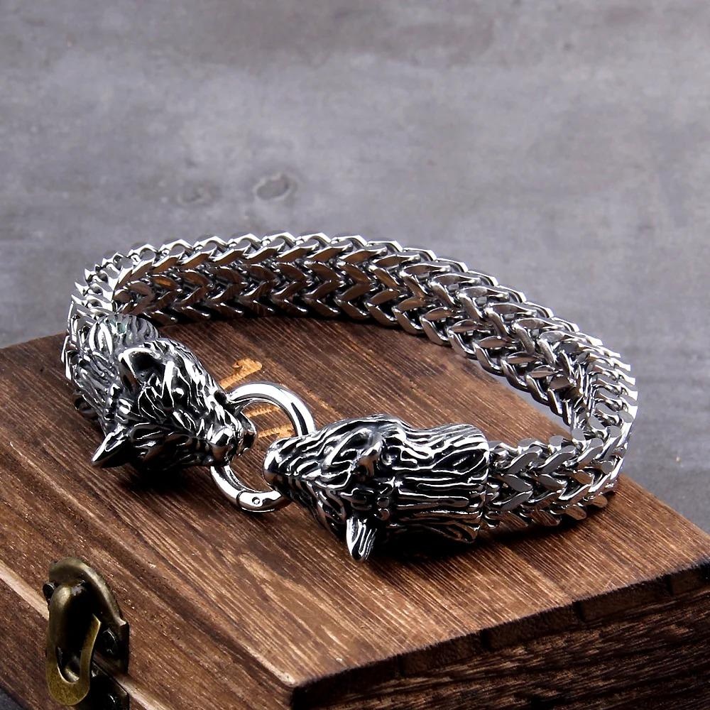 Vikingský náramok - vlci Skoll a Hati