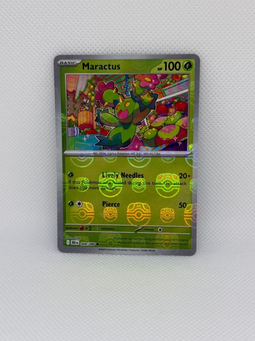 Pokémon karta Maractus 008/086 – NM – ORIGINÁL – Master Ball