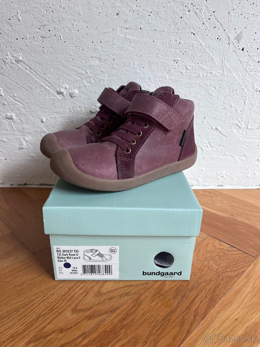 BUNDGAARD zimné zateplené topánky, dark rose