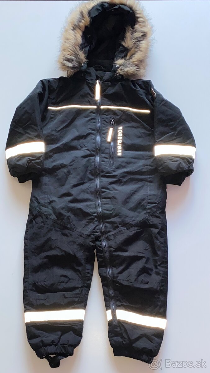 Nordbjørn čierny zimný overal/kombinéza veľkosť 92