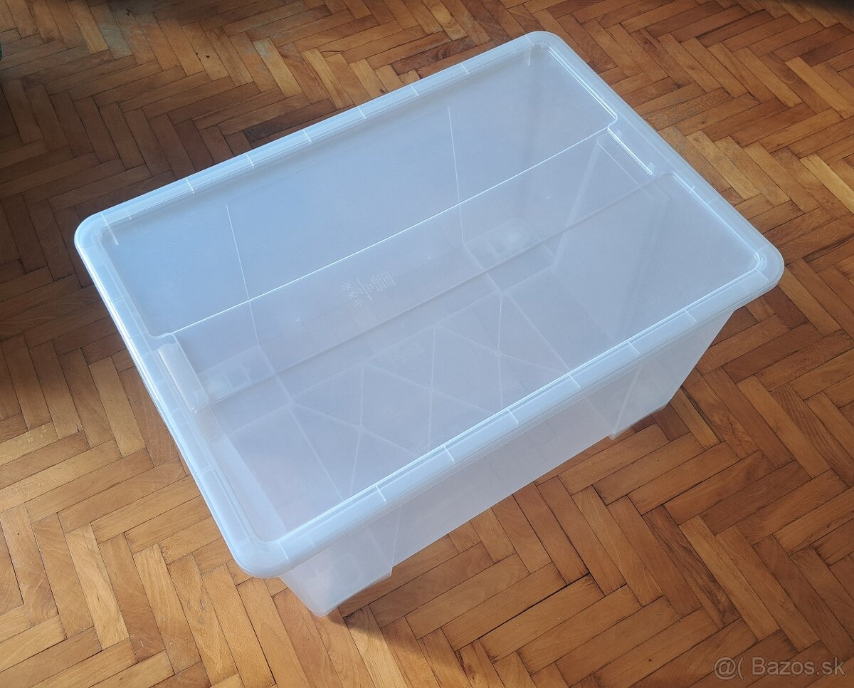 Krabica s vrchnákom IKEA SAMLA 130L