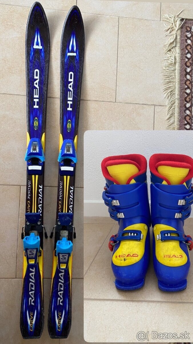 Lyže 120 cm + Lyžiarky