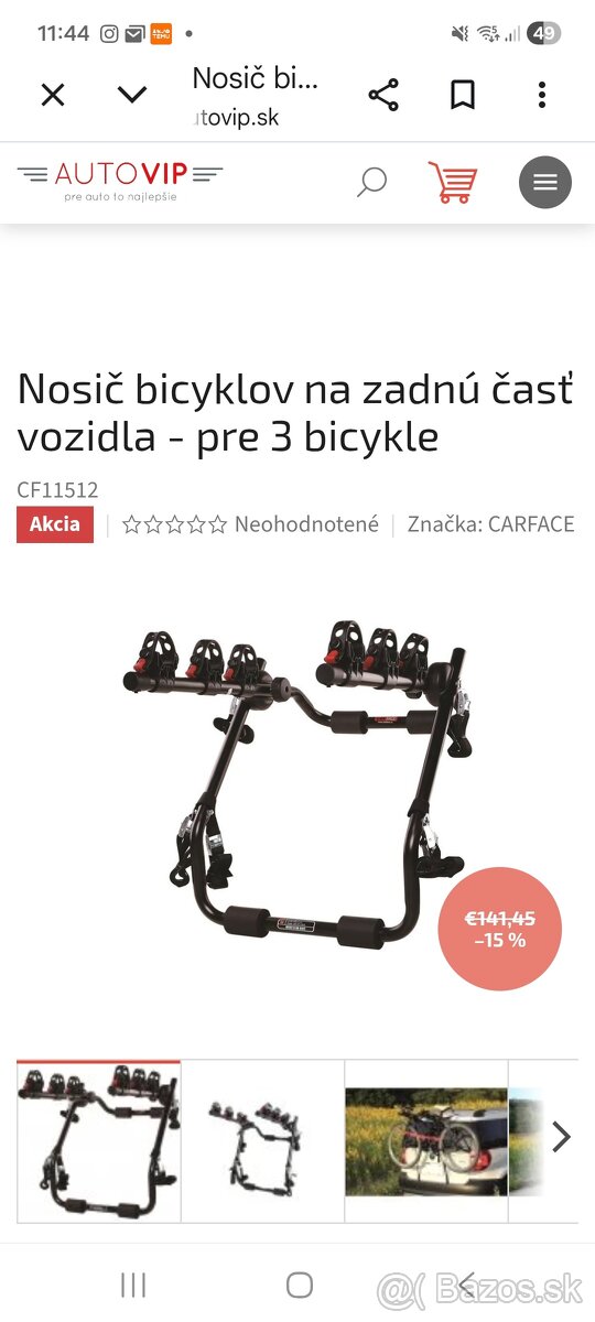 Nosič bicyklov