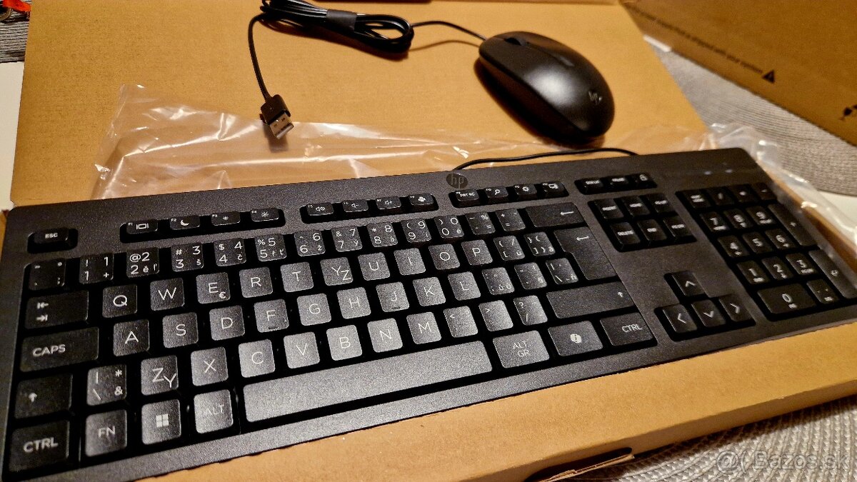 Klávesnica HP 125 Wired Keyboard a myš HP 125 Wired Mouse