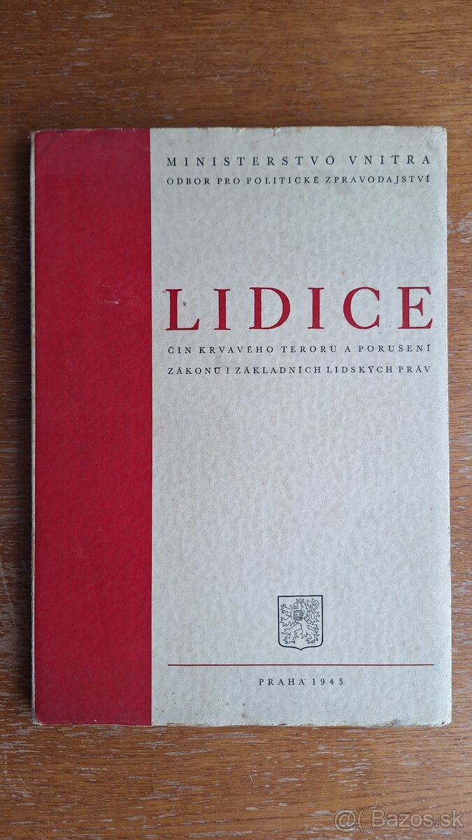 Predám knihu Lidice