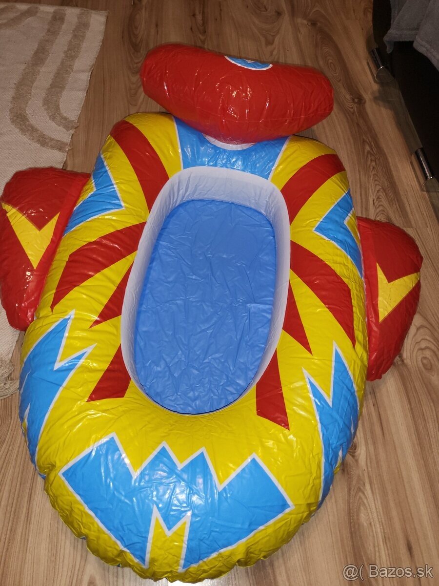Nafukovací detský čln,- topanky 29,vesta