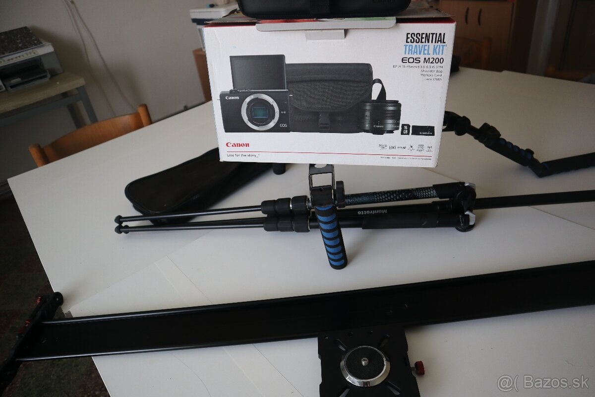 PREDÁM Canon EOS M200 + príslušenstvo – stav ako nový