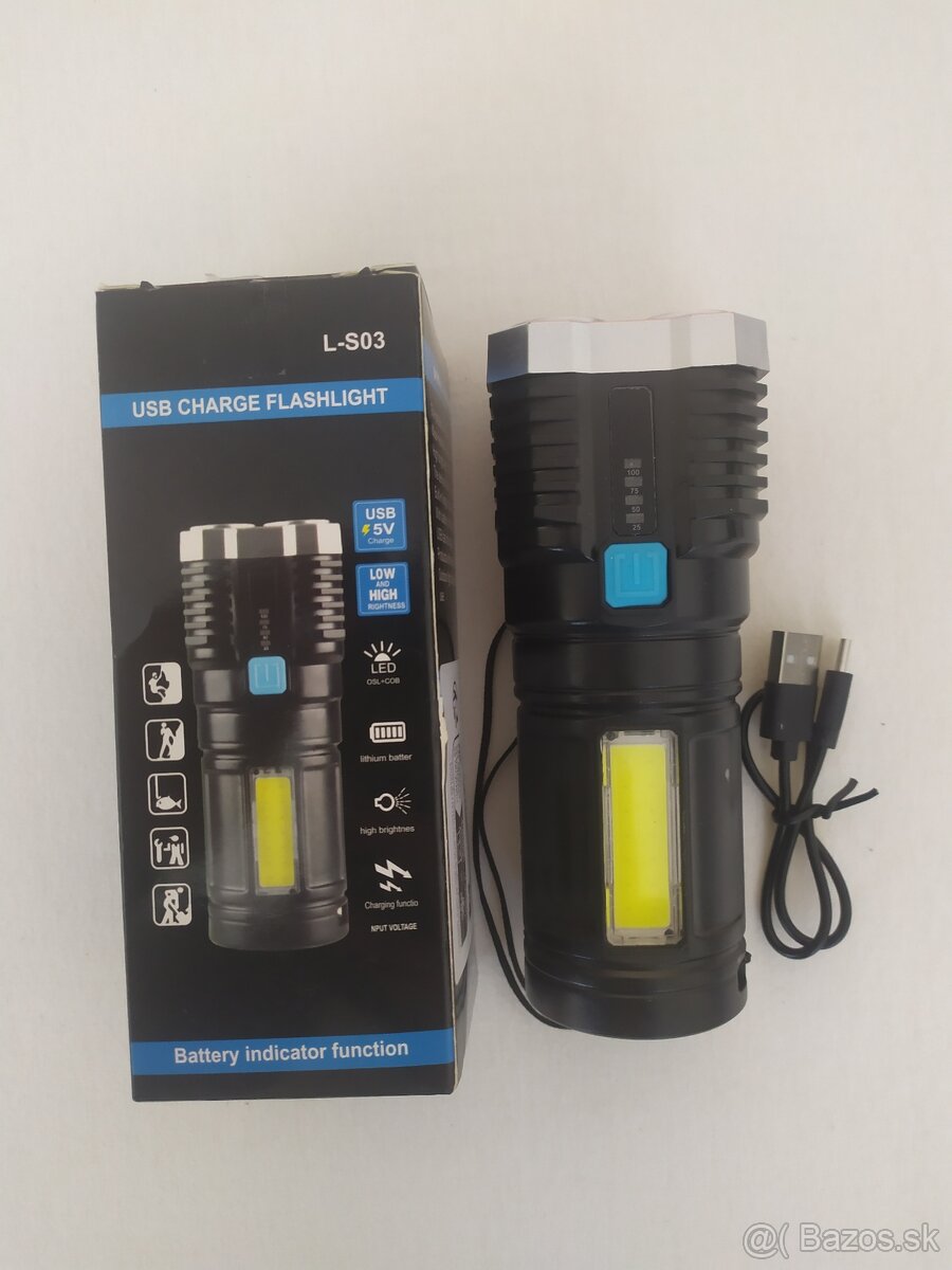 LED baterka, 4x Led