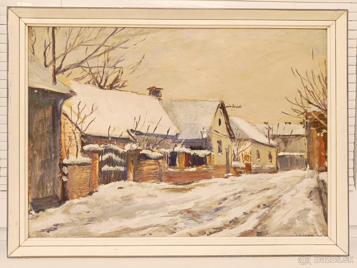 Obraz Josef D. Černý 1960, olej 47x65