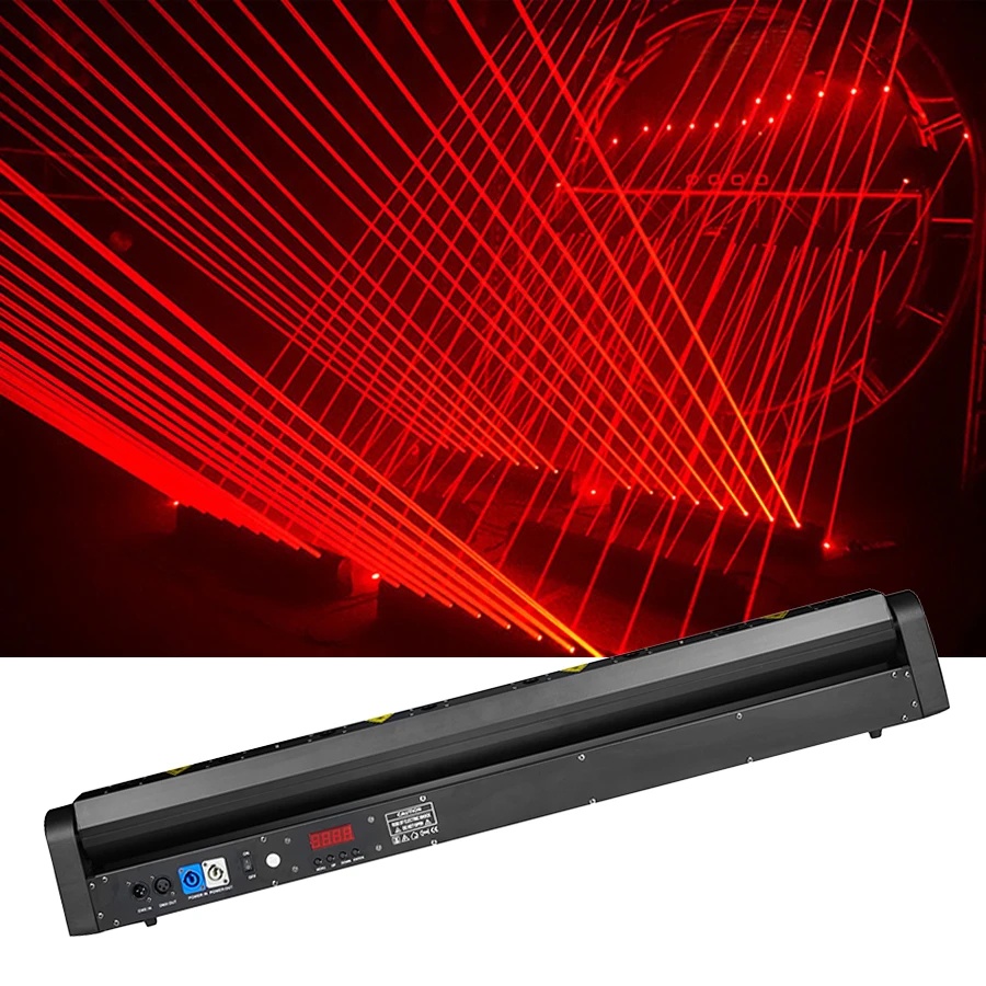 Profesionálny Laserový BAR (8x500mW) – svetelný efekt, DMX