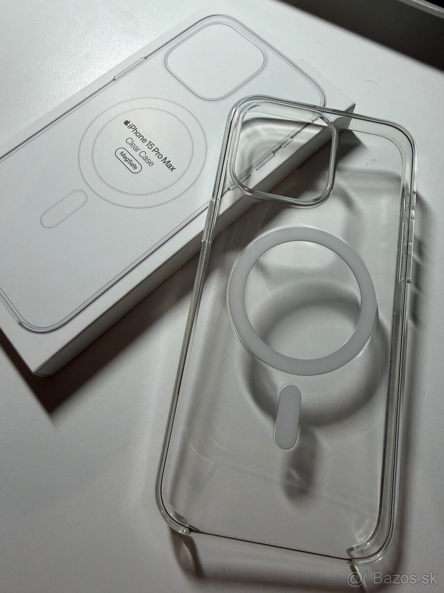 Originál Apple Clear Case pre iPhone 15 Pro Max