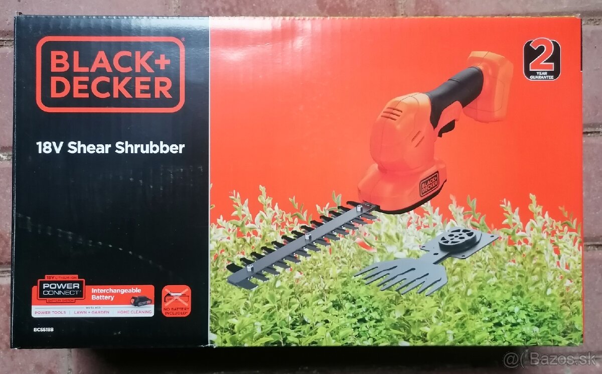 AKU nožnice na trávu Black-Decker BCSS18B