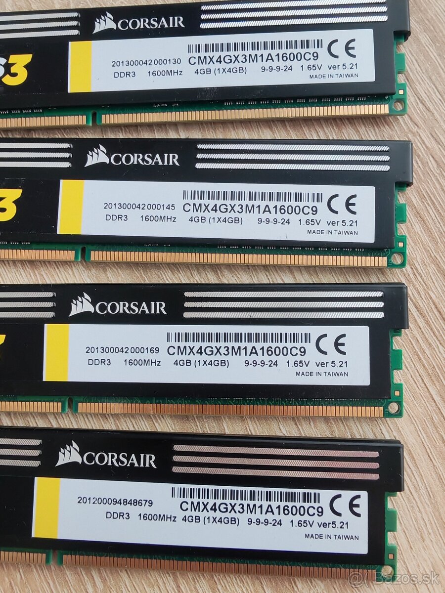 Corsair XMS 3, RAM 16gb DDR 3